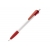 Balpen Cosmo Grip Hardcolor met ronde bolclip wit / rood