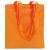 Non-woven boodschappentas (lange hengsels) oranje