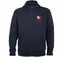 Montblanc unisex hoodie met volledige rits bedrukken